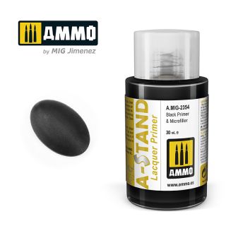 A-STAND Black Primer & Microfiller 30ml / A.MIG-2354