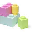 LEGO úložné boxy Multi-Pack 4ks - pastelové