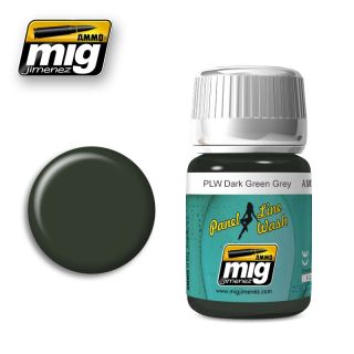 PANEL LINE WASH Dark Green Grey 35ml / A.MIG-1608