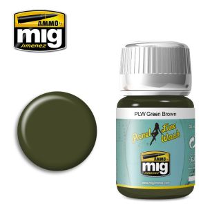 PANEL LINE WASH Green Brown 35ml / A.MIG-1612