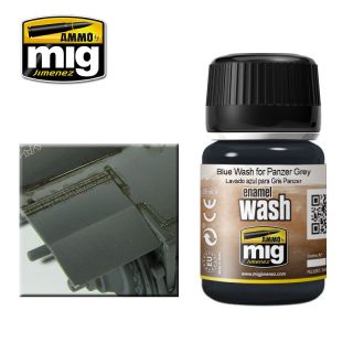 Blue WASH for Panzer Grey 35ml / A.MIG-1006