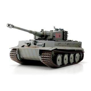 1/16 RC Tiger I Tank IR - zimní kamufláž světle šedá