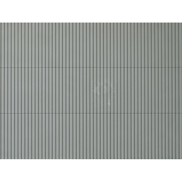 Auhagen Dekoratívny panel so štruktúrou trapézového plechu – šedý