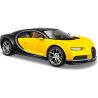 Kovový model auta 1:24 Maisto 31514 Bugatti Chiron nejen pro sběratele. Model je v detailním provedení a má otevíratelné dveře. Barva modelu je žluto-černá a je přibližně 19 cm velký.