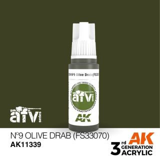 No9 Olive Drab (FS33070) 17ml