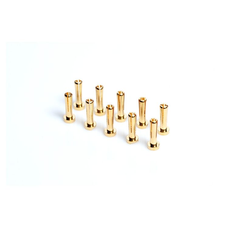 4mm/G4 Gold Works Team/zlaté konektory, 18mm, 10ks.