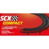 SCX Compact - Klopená zatáčka sada - balení obsahuje 4x zatáčku, 3x podpěru a 4x svodidla. Sada pro rozšíření autodráhy SCX Compact v měřítku 1:43.