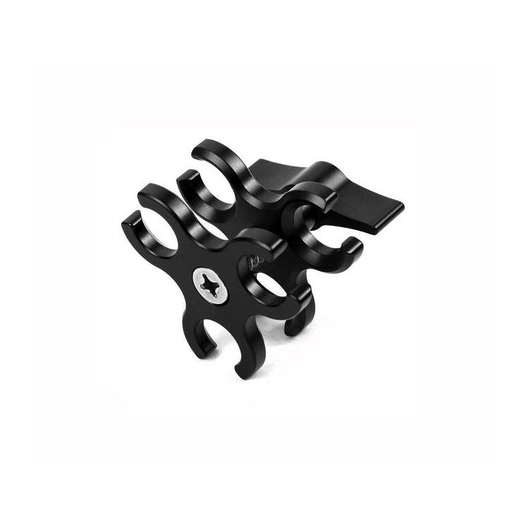 Three-Ball Butterfly Clip Adapter (Black)
