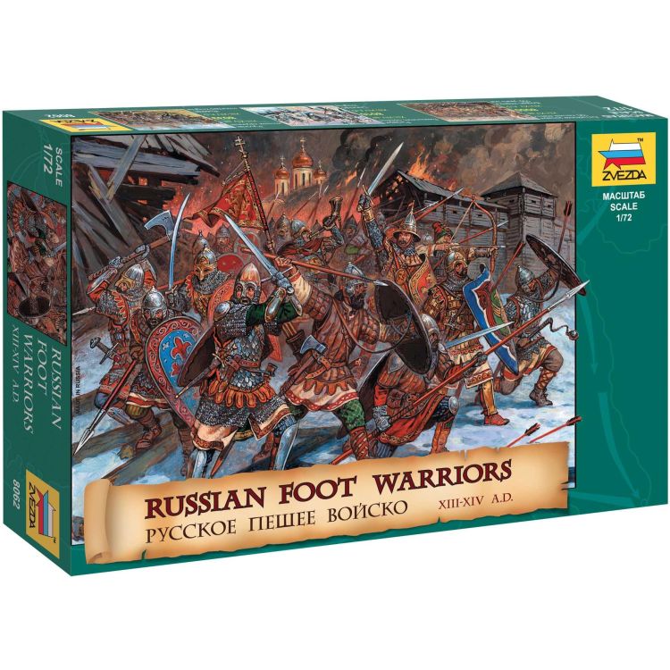 Wargames (AoB) figurky 8062 - Russian Foot Warriors 13-14 Century (1:72)