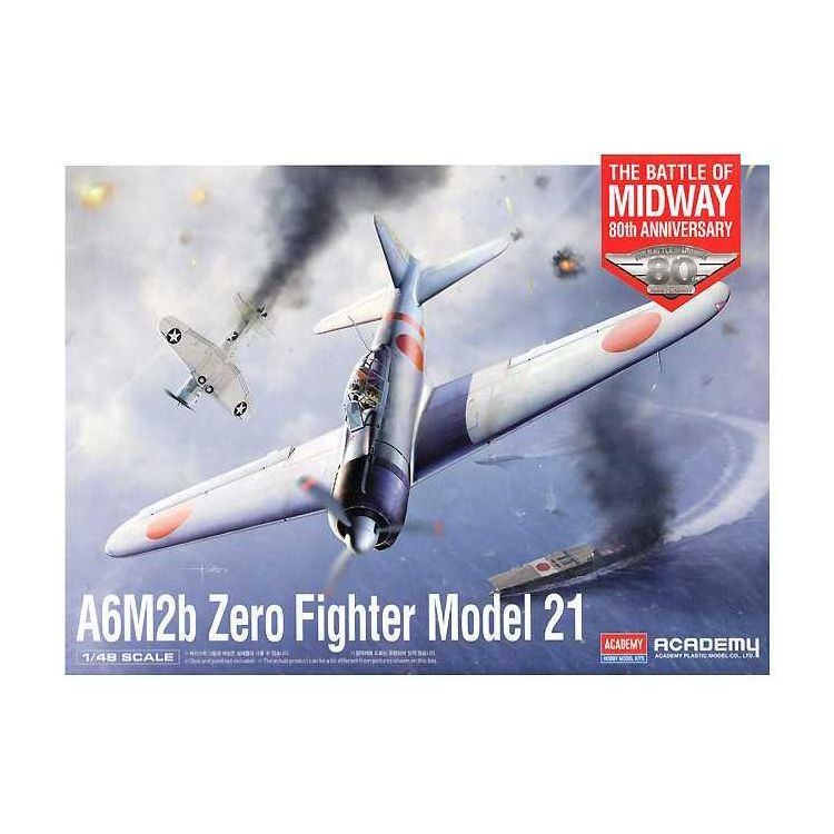 Model Kit letadlo 12352 - A6M2b Zero Fighter Modrel 21 "Battle of Midway"  (1:48)