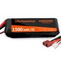 LiPo Pack LiPo Battery 2S 7.4V 1500 mAh 30C (Deans) MODSTER 287401 Mini Cito A959-B-23