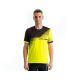 Športové tričko CRUSSIS, krátky rukáv, žltá / čierna