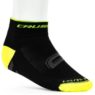 Cyklistické ponožky CRUSSIS, černo/žluté