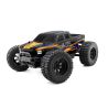 Model monster truck v měřítku 1:10 s pohonem všech kol 4x4, poháněný stejnosměrným motorem vč. RC volantové soupravy 2,4 GHz. Voděodolný regulátor 60A, přijímač a 15kg servo. Bez pohonného akumulátoru a nabíječe. Oranžová karoserie.