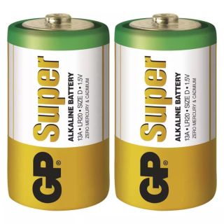 Alkalická batéria GP Super LR20 (D) /2ks