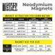 Neodymium Magnets 3x0'5mm - 50 units (N52) / Neodymové magnety 3x0'5mm 50ks