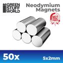 Neodymium Magnets 5x2mm - 50 units (N52) / Neodymové magnety 5x2mm 50ks
