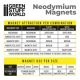Neodymium Magnets 3x2mm - 50 units (N35) / Neodymové magnety 3x2mm 50ks