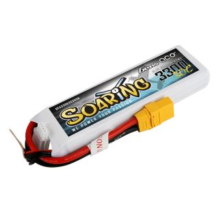 Gens ace Soaring 3300mAh 11.1V 30C 3S1P Lipo Battery Pack with XT90 plug