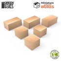 Miniature Boxes - Large / Škatuľky nepotlačené veľké 6ks