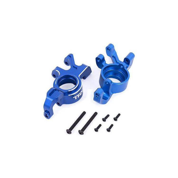 Traxxas těhlice přední hliníková modrá (levá a pravá)