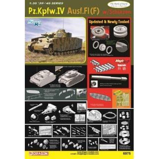 Model Kit military 6975 - Pz.IV Ausf.F1(F) w/SCHURZEN (1:35)