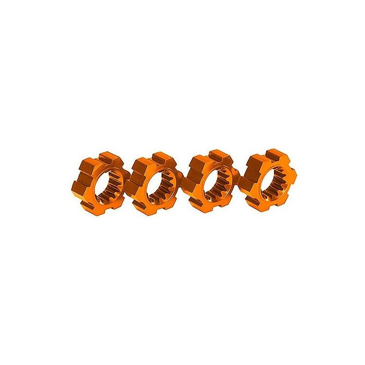 Traxxas náboj kola hliníkový oranžový (2)