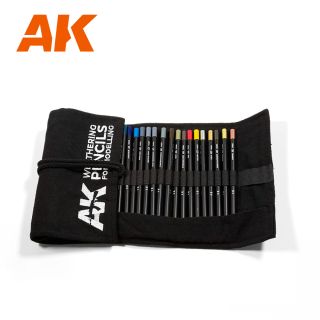 Weathering pencils full range cloth case