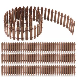 Dekoračný mini plot drevený 5x90 cm hnedý