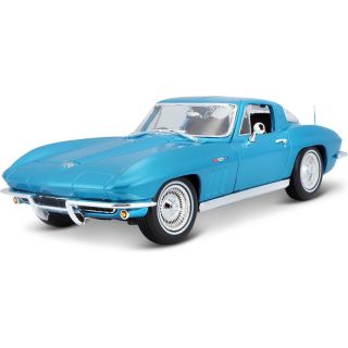 Maisto Chevrolet Corvette 1965 1:18 světle modrá metalíza