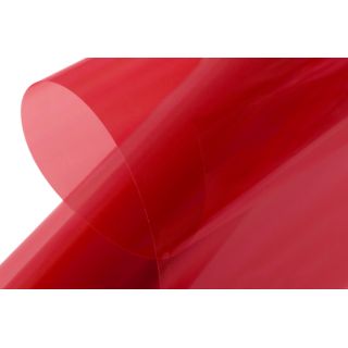 KAVAN nažehlovací fólie 100m - transparentní červená