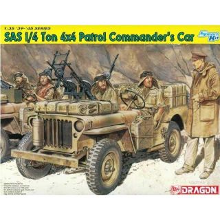 Model Kit military 6724 - SAS 1/4-TON 4X4 PATROL COMMANDER'S CAR (1:35)
