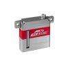 Ultra silné tenké digitální miniservo 30,7g s kovovými převody s napájecím napětím 4,8-8,4V, 2xsamomazné ložisko. Ideální do křídel pro velké větroně a motorové modely. Tah 11,7kg.cm, rychlost 0,230s/60° při 4,8V, tah 14,5kg.cm, rychlost 0,182s/60° při 6,0V, tah 17,0kg.cm, rychlost 0,147s/60° při 7,4V, tah 18,6kg.cm, rychlost 0,133s/60° při 8,2V. Rozměry 33x10x35,2mm, hmotnost 30.7g. Hliníková krabička pro dokonalé chlazení s patkami pro montáž na plocho. Programovatelné DSP-1 programátorem.