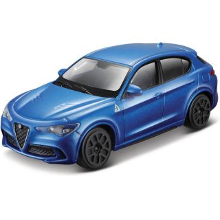 Bburago Alfa Romeo Stelvio 1:43 modrá metalíza