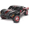 Výkonný RC model auta Traxxas Slash 4WD 1:16, na zahradu a do lehčího terénu, je navržen na platformě osvědčených modelů E-Revo. Výkonný stejnosměrný motor, olejové tlumiče, třecí spojka a diferenciály. Speciální systém odpružení přes vahadla. Akumulátor a USB-C nabíječ v balení. Rychlost až 35 km/h.