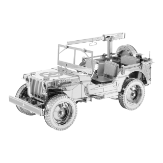 Metal Earth Luxusná oceľová stavebnica Willys Jeep