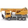 Kovový model autojeřábu Liebherr v měřítku 1:87 od značky Siku. Model obsahuje výsuvné teleskopické rameno s pohyblivou maketou pístu, otočnou (360°) nádstavbu s kabinou, hák s navíjením přes kolečko a výklopné podpěry. Vhodné pro hraní i sběratelství. Kvalitní zpracování z kovu a plastu.