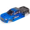 Náhradní díl pro RC modely aut 1:10 Arrma Granite 4x4 Mega: karosérie hotová nabarvená, modrá. Rozvor 287mm.