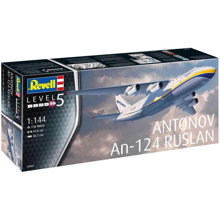Plastic ModelKit letadlo 03807 - Antonov An-124 Ruslan (1:144)