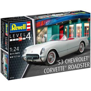 Plastic ModelKit auto 07718 - '53 Corvette Roadster (1:24)