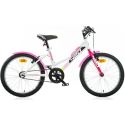 DINO Bikes - Dětské kolo 20" Aurelia Sport bílo/růžové
