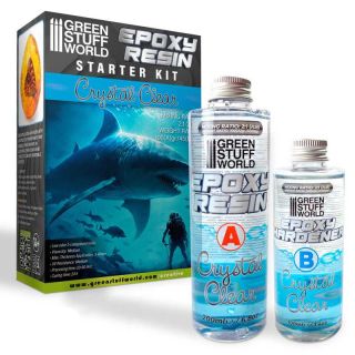 Crystal clear epoxy resin 300ml / Krištáľovo číra epoxidová živica 300ml