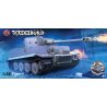 Zacvakávací model tanku. Velikost: 24,2 cm. Balení obsahuje 154 již nabarvených dílků ke složení modelu.