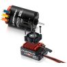 Combo senzorového střídavého regulátoru QUICRUN 10BL120 Sensored G2 a dvoupólového senzorového střídavého motoru QUICRUN 36550SD G2 13,5T (2850KV). Ideální pro silniční auta 1:10 a 1:12, terénní buggy a lehké 2WD trucky 1:10 s napájením 2-3S LiPo.