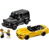 Děti od 10 let se mohou stát hrdými majiteli této úžasné dvojité sady sestavitelných vozidel Mercedes z řady LEGO® Speed Champions s modely AMG G 63 a AMG SL 63.