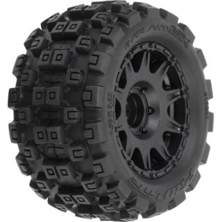 Pro-Line kolo 1:18 Badlands MX 1.85" F/R MTD, disk H12 černý: Granite GROM