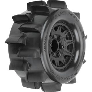 Pro-Line kolo 1:10, pneu 2.8" Sand Paw HP Belted, disk černý Raid 12/14mm (2)