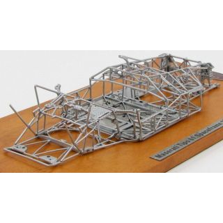 CMC MASERATI TELAIO - TIPO 61 BIRDCAGE CHASSIS 1960 - SILVER 1/18
