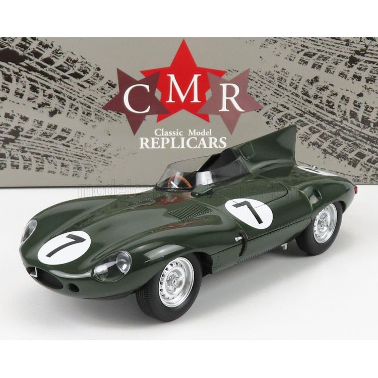 CMR JAGUAR D-TYPE TEAM JAGUAR CARS LTD N 7 24h LE MANS 1955 D.HAMILTON - T.ROLT - BRITISH RACING GREEN 1/18 CMR JAGUAR D-TYPE TEAM JAGUAR CARS LTD N 7 24h LE MANS 1955 D.HAMILTON - T.ROLT - BRITISH RACING GREEN 1/18