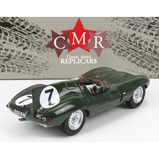 CMR JAGUAR D-TYPE TEAM JAGUAR CARS LTD N 7 24h LE MANS 1955 D.HAMILTON - T.ROLT - BRITISH RACING GREEN 1/18
